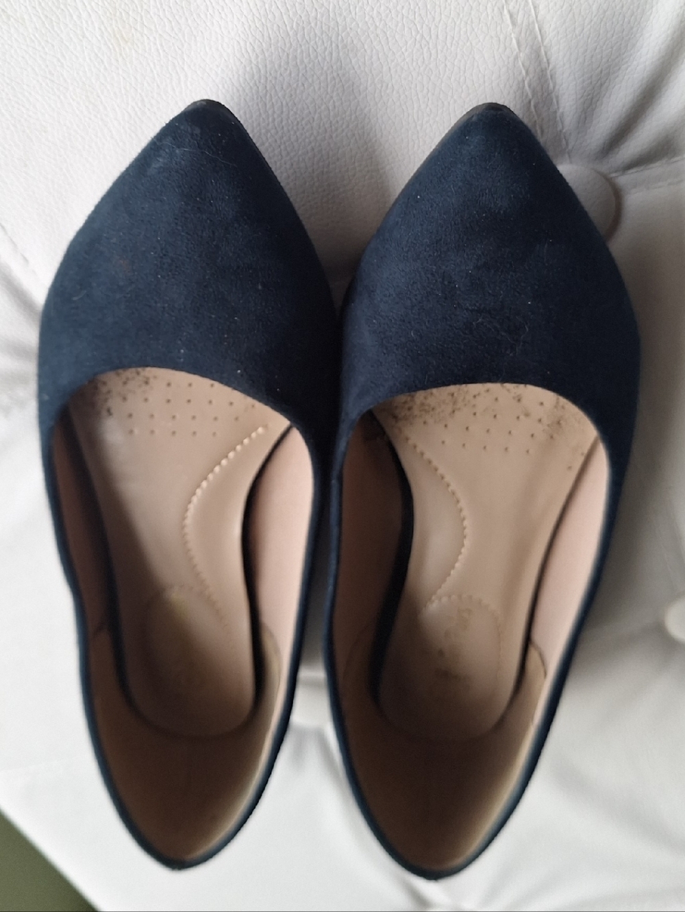 Dream Pairs Women's Pointed Toe Flats in Navy Blue